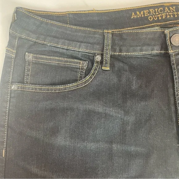 NWT American Eagle Outfitters Slim 40W X 34L Extreme Flex Denim Dark Blue Jeans - Picture 4 of 16